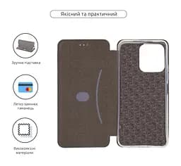 Чехол-книжка для TECNO Spark Go 2 4G (KM4), G-Case, черный, кожаный чехол-книга из экокожи (PU) и TPU, с магнитом, с подставкой и вместительным кардхолдером, противоударный, защита всего корпуса, ArmorStandart (ARM87148) - мініатюра 3
