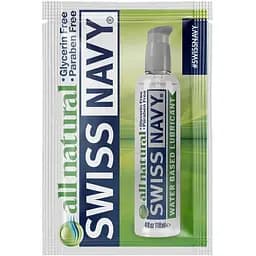 Пробник лубриканта для чутливої шкіри Swiss Navy All Natural 5 мл