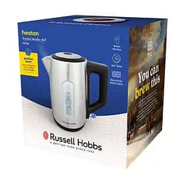Russell Hobbs Електрочайник Heaton, 1.7л, нержавіюча сталь, сріблясто-чорний - мініатюра 8