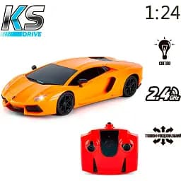 Машинка на радіокеруванні KS Drive Lamborghini Aventador LP700-4 1:24 Orange (124GLBO) [113023] - мініатюра 5