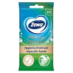 Влажные салфетки Zewa Moist HA Fresh-To-Go Protect 10 шт.