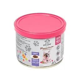 Корм влажный для взрослых кошек Pet Chef, кусочки в желе с индейкой 200 г