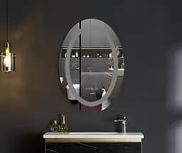Дзеркало Mixxus Plain MV02-50x70 (годинник, LED-підсвічування, антизапотівання) (MI6010) - мініатюра 4