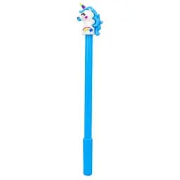 Ручка дитяча з іграшкою "Єдиноріг" Bambi A1101(Blue) гелева, синя