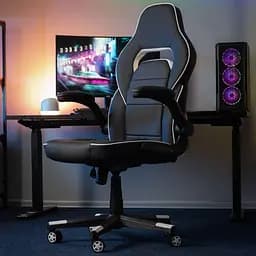 Ігрове крісло 2E Gaming Hebi Black/White (2E-GC-HEB-BKWT) - мініатюра 9