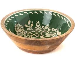 Блюдо-салатник Amadeus из дерева манго 35 см зеленый (160657)