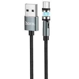 USB Cable Hoco U94 Universal Rotating MicroUSB Black 1.2m