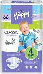 Подгузники детские Bella Baby Happy Classic 4 (8-18 кг) 66 шт.