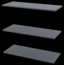 Полиця для одягу Doros Promo Графіт 3шт. 86.7х35х1.6 (41516029)