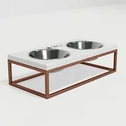 Hollky Base M — миски на підставці для середніх собак та великих котів (2 × 0,95 л) - мініатюра 4