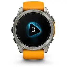 Смарт-годинник Garmin Fenix 8 51mm AMOLED Sapphire Graphite DLC Titanium with Spark Orange Silicone (010-02905-53) - мініатюра 10