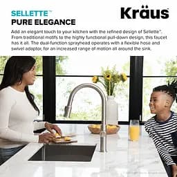 Змішувач для кухні Kraus Sellette KPF-1680SFS, Нержавіюча сталь - мініатюра 5