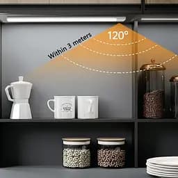 Сенсорний світильник LED з датчиком руху MZ-L1803 (35*11,5*200mm) White - мініатюра 5