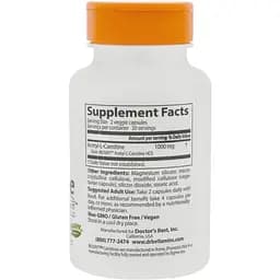 Ацетил L-Карнітин Doctor's Best Acetyl-L-Carnitine with Biosint 500 мг 60 гелевих капсул - мініатюра 2