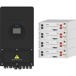 Система зберігання енергії Deye SUN-5K-SG03 Black 5kW + 4 АКБ SE-G5.1 Pro-B 20.4Wh (51.2V/100Ah/5120Wh) [159044]