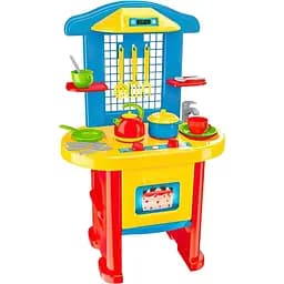 Детский игровой набор, кухня с игрушечной посудой и кухонными принадлежностями, разноцветный