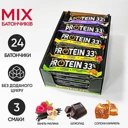 Батончик Go On Nutrition Protein 33% БЛОК, 24*50 грам MIX 000290505