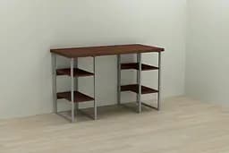 Компьютерный стол Ferrum-decor Карен 75x140x60 серый ДСП Венге 32мм (FRD-105844)