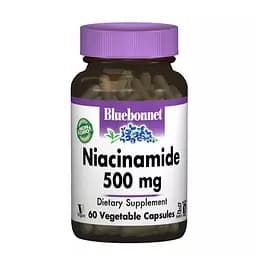 Нiацинамiд Bluebonnet Nutrition Niacinamide 500 мг 60 веган капсул