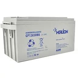 Акумуляторна батарея для ДБЖ Merlion AGM 12 V / 65 А*ч (GP12650M6)