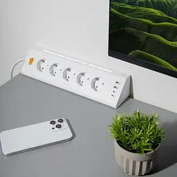 Мережевий фільтр Proove Prism Socket (5xAC + 2xType-C + 2xUSB) 1.6m white (PSPS25002202) - мініатюра 7