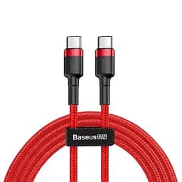 Кабель Baseus Cafule Series Cable Type-C to Type-C PD2.0 60W 3A 2m CATKLF-H09 Red