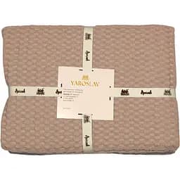 Простыня вафельная Ярослав 135 х 215 см бежевая (50097)