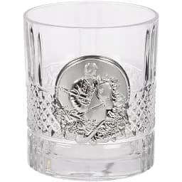 Подарунковий набір склянок Boss Crystal "Козаки" зі срібними накладками - мініатюра 3