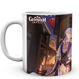 Кухоль GeekLand Genshin Impact Геншин Імпакт Аято Ітер Паймон Альбедо GN 02.600 330 мл білий