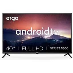 Телевізор 40 дюймів смарт на Андроїд — Ergo LED Full HD 40" (40GFS5500)