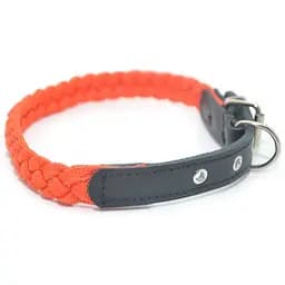 Нашийник для собак Zoo-hunt капроновий ок 2,0 см 30-38 см коса помаранчевий