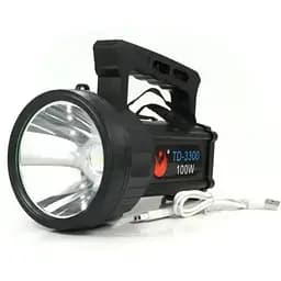 Мощный светодиодный фонарь аккумуляторный прожектор TD-3300 переносной фонарь для охраны