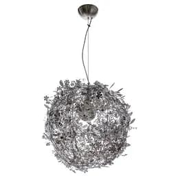 Люстра підвісна Brille флористика в спальню E27 60W PN CH (BL-520S/1)