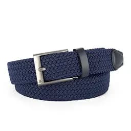 Ремень-резинка мужской JK-35005 (110 см) синий плетеный