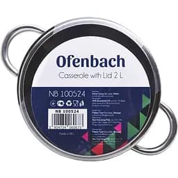 Каструля Ofenbach 2 л з нержавіючої сталі з кришкою (OF-100524) - мініатюра 4