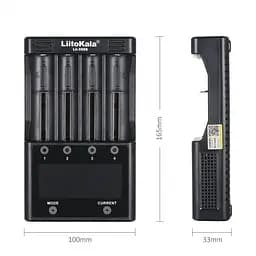 Зарядний пристрій Liitokala Lii-500S на 4 канали (для Ni-MH, Ni-CD, Li-Ion) з блоком живлення і автоадаптером - мініатюра 5