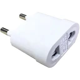 Перехідник мережевий GRAND EA48 з китайської вилки на євророзетку білий