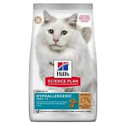 Сухий корм Hill's SP Adult Hypoallergenic Сухий беззерновий корм для дорослих котів із чутливістю до певних компонентів їжі, з яєчним білком та протеїном 7 кг