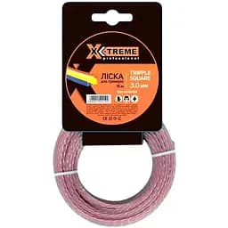 Ліска до мотокоси  X-Treme Triple Square 3.0 мм x 15 м потрiйний квадрат діаметр 3.0 мм довжина 15 м (142219) 