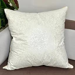 Подушка LeLit Bright crystal гіпоалергенна 70х70 см біла з золотим (le2000000287829) - мініатюра 2