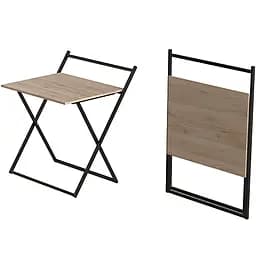 Стіл трансформер Компакт 3 750x790x720 Чорний метал ДСП Дуб Сан-Марино 16 мм FRD-104677