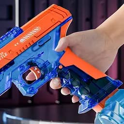 Водяний акумуляторний пістолет Water Gun 66-35 (500ml) with lithium battery Blue / Orange - мініатюра 7