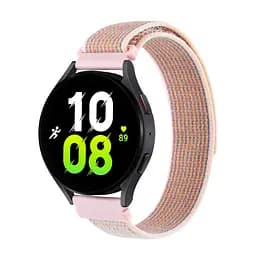 Ремінець для Samsung Gear S2 Classic - рожевий Watchbands NormalCloth ширина кріплення 20мм нейлоновий (W21-4WB78561170) - мініатюра 3