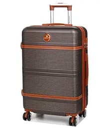 Валіза середня M ABS-пластик Worldline Airtex 629 67×45×27см 74л Коричнева
