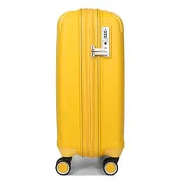 Валіза дорожня мала (S) під ручну поклажу поліпропілен Airtex 637 38 л 56x38x22 см Жовтий - мініатюра 4