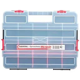 Органайзер для зберігання дрібних деталей із ручкою Intertool BX-4021 14.5" 375 x 280 x 67 мм