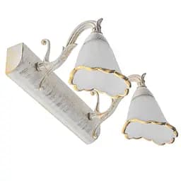 Светильник Brille SW-325/2 E14 WH/G настенный накладной для картин винтаж