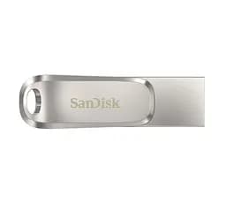 SanDisk Накопичувач 512GB USB 3.1 Type-A + Type-C Dual Drive Luxe Срібний