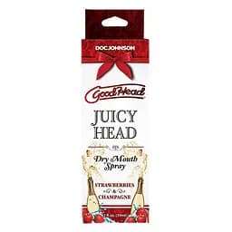 Зволожувальний спрей оральний Doc Johnson GoodHeadJuicy HeadStrawberries and Champagne 59 мл - мініатюра 2