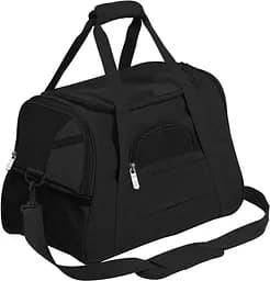 Сумка переноска для тварин Складна сумка для невеликих собак та кішок до 7 кг Чорний колір